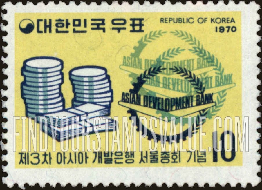 FindYourStampsValue: Money and Bank Emblem - 돈과 은행 마크