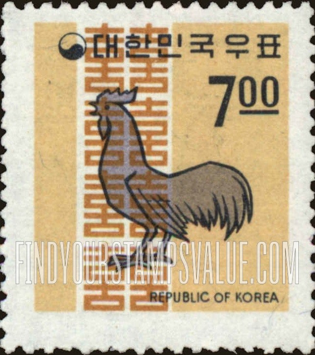 FindYourStampsValue: Cock and Good Luck Characters