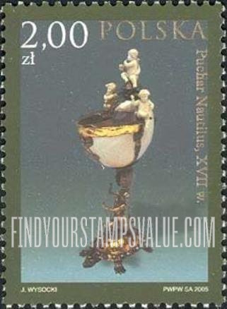 FindYourStampsValue: Items in the Wilanow Museum: Nautilus wine cup, 17th centennial