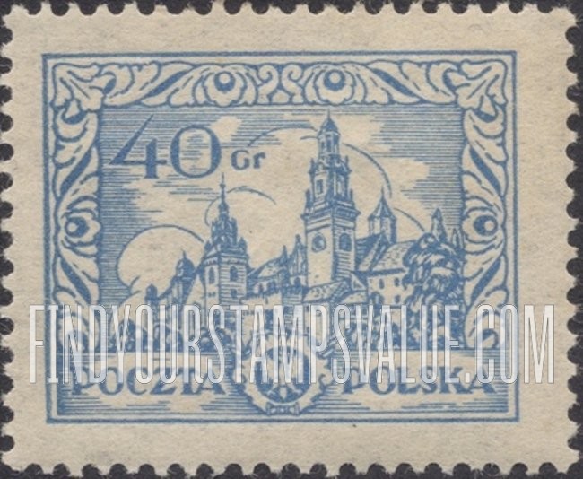 FindYourStampsValue: Wawel Castle at Cracow