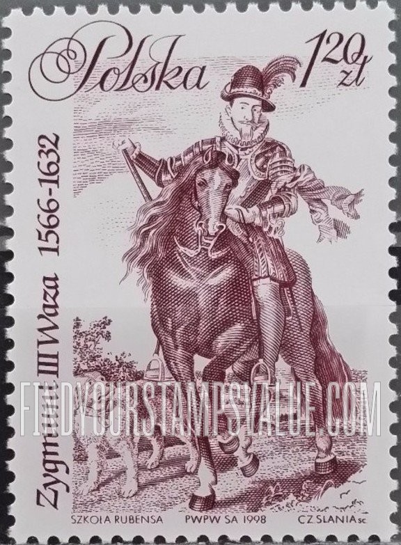 FindYourStampsValue: Sigismund III Vasa (1566-1632), King of Sweden and Poland
