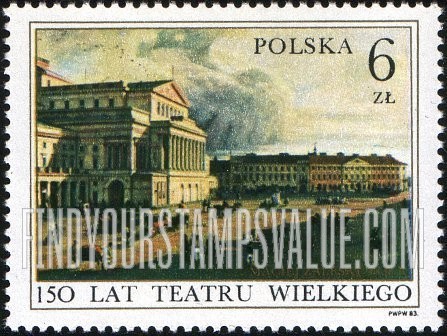 FindYourStampsValue: Warsaw Theater Sesquicentennial