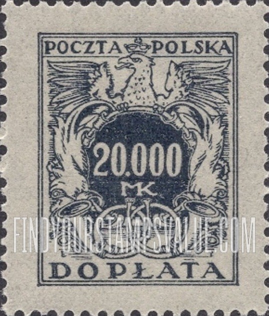 FindYourStampsValue: POSTAGE DUE - Numerals of Value: Type of 1921-22 Issue