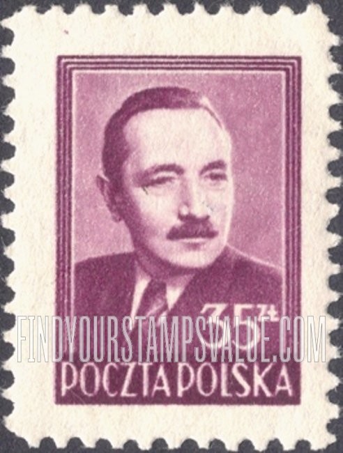 FindYourStampsValue: President Boleslaw Bierut