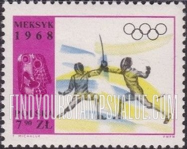 FindYourStampsValue: Sports and Sculptures: Fencing