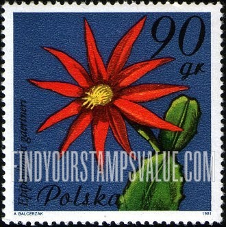 FindYourStampsValue: Flowering Succulent Plants: Epiphyllopsis gaertneri