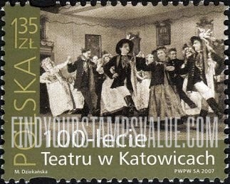 FindYourStampsValue: Theater in Katowice, Centennial