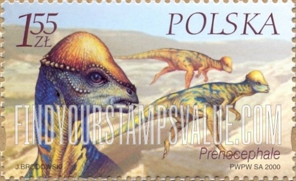 FindYourStampsValue: Dinosaurs: Prenocephale
