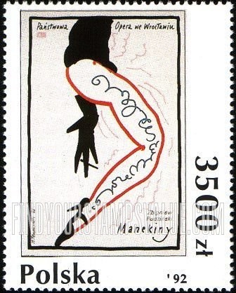 FindYourStampsValue: Posters: Mannequins, by Henryk Tomaszewski