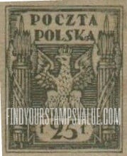 FindYourStampsValue: Eagle and Fasces, Symbolical of United Poland