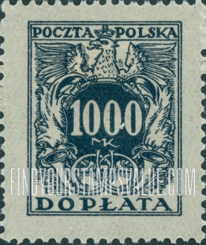 FindYourStampsValue: POSTAGE DUE - Numerals of Value: Type of 1921-22 Issue
