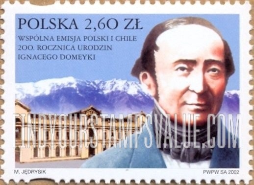 FindYourStampsValue: Ignacy Domeyko (1802-89), Mineralogist