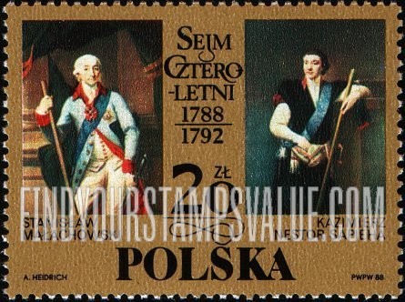 FindYourStampsValue: Stanislaw Malachowski, Kazimierz Nestor Sapieha