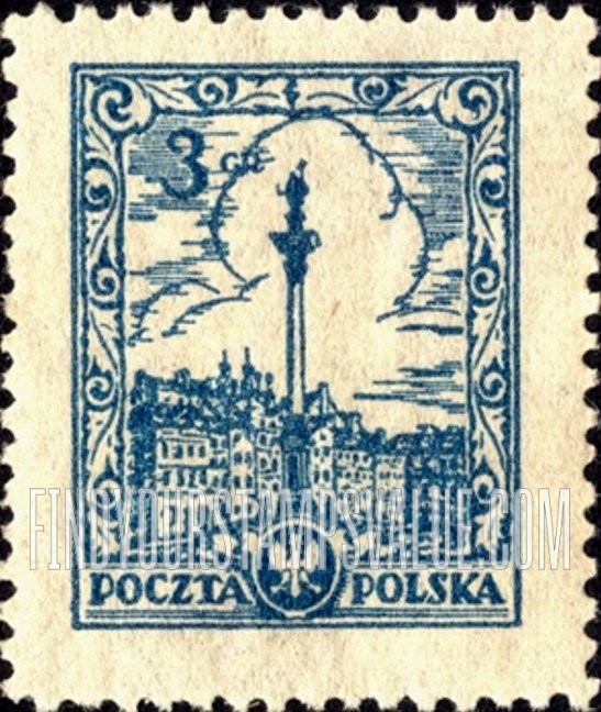 FindYourStampsValue: Sigismund Monument, Warsaw