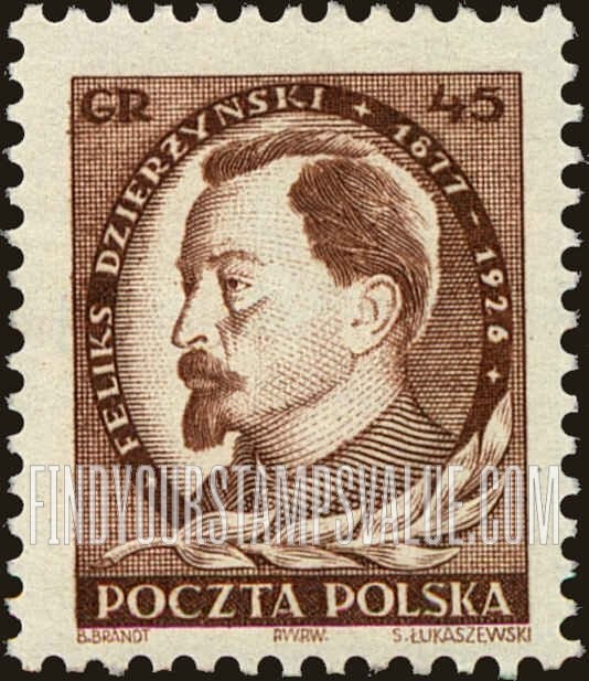 FindYourStampsValue: Feliks E. Dzerzhinski