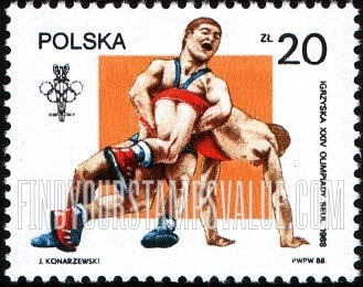 FindYourStampsValue: 1988 Summer Olympics, Seoul: Wrestling