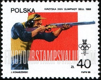 FindYourStampsValue: 1988 Summer Olympics, Seoul: Shooting