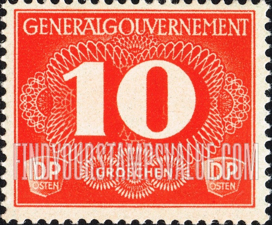 FindYourStampsValue: OCCUPATION RURAL DELIVERY - Numerals Value