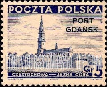 FindYourStampsValue: POLISH OFFICES ABROAD - Church at Czestochowa: Same Overprint in Black on Poland