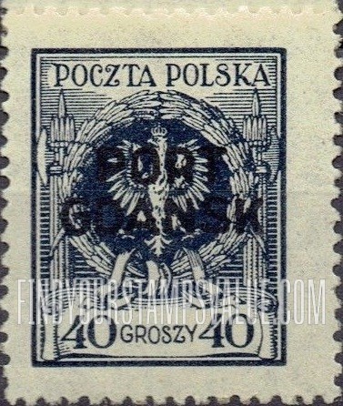 FindYourStampsValue: POLISH OFFICES ABROAD - Arms of Poland: Overprinted