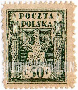 FindYourStampsValue: Eagle and Fasces, Symbolical of United Poland