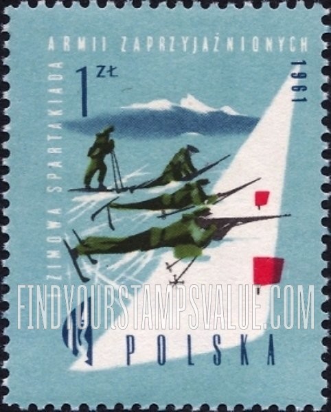 FindYourStampsValue: Soldiers on skis