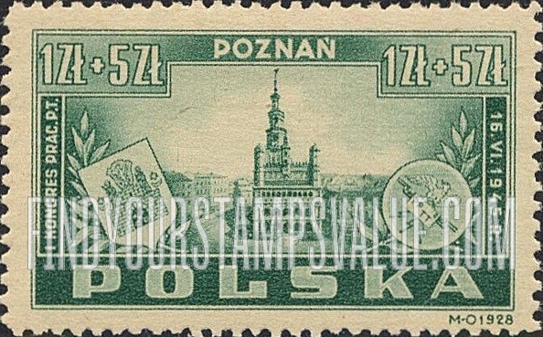 FindYourStampsValue: SEMI-POSTAL - City Hall, Poznan
