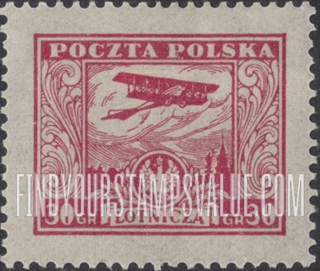 FindYourStampsValue: AIR POST - Biplane