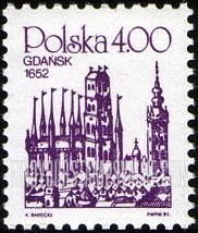 FindYourStampsValue: City Type of 1981: Gdansk, 1652, vertical
