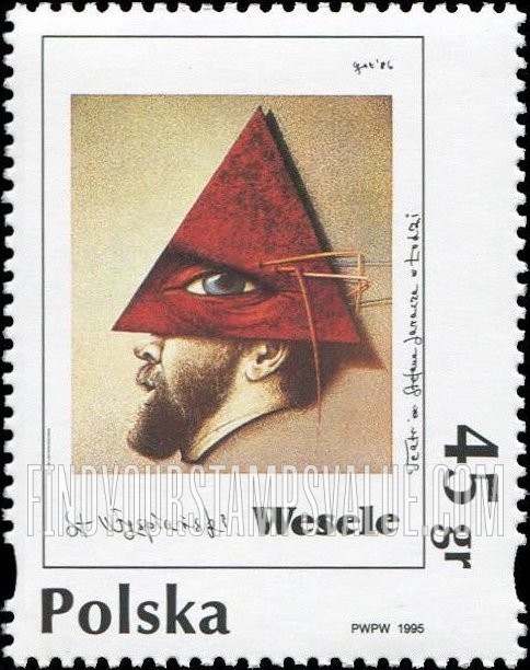 FindYourStampsValue: Poster Art Type of 1993: The Wedding, by Eugeniusz Get Stankiewicz