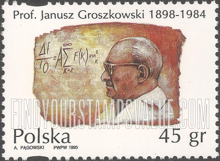 FindYourStampsValue: Janusz Groszkowski (1898-1984), Physicist