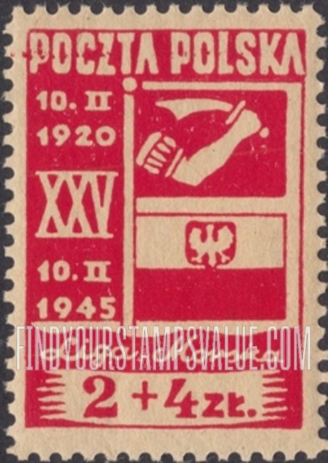 FindYourStampsValue: SEMI-POSTAL - Polish Naval Ensign and Merchant Flag