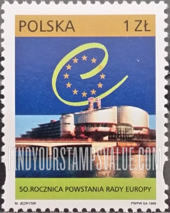 FindYourStampsValue: Council of Europe, 50th Anniversary
