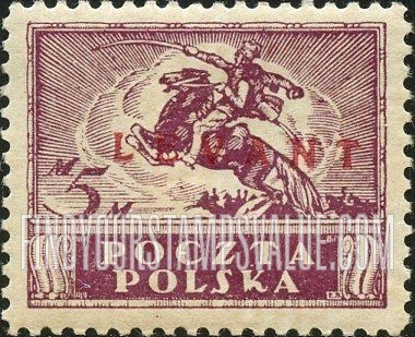 FindYourStampsValue: OFFICES IN THE TURKISH EMPIRE - Polish Cavalryman: Overprinted