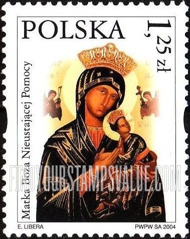 FindYourStampsValue: Depictions of the Virgin Mary: Matka Boza Nieustajacej Pomocy