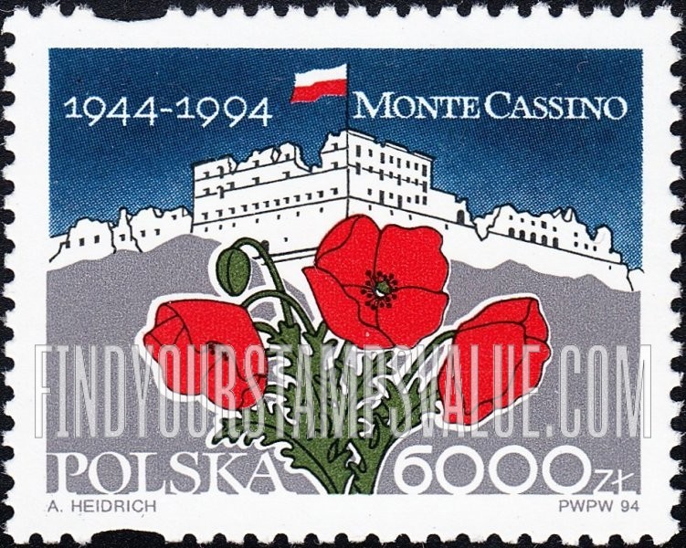 FindYourStampsValue: Battle of Monte Cassino, 50th Anniversary