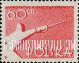 FindYourStampsValue: Fencer facing right
