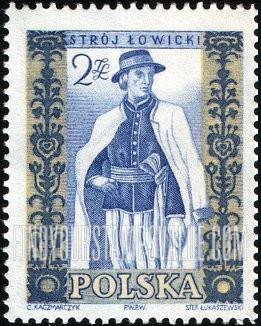 FindYourStampsValue: Regional Costumes: Man from Lowicz