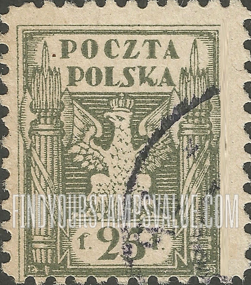 FindYourStampsValue: Eagle and Fasces, Symbolical of United Poland