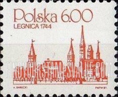 FindYourStampsValue: City Type of 1981: Legnica, 1744
