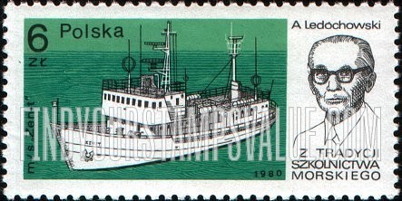 FindYourStampsValue: Ships and Teachers: Zenit, A.Ledochowski