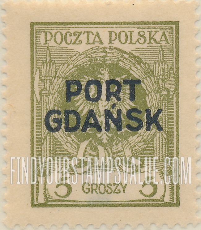 FindYourStampsValue: POLISH OFFICES ABROAD - Arms of Poland: Overprinted