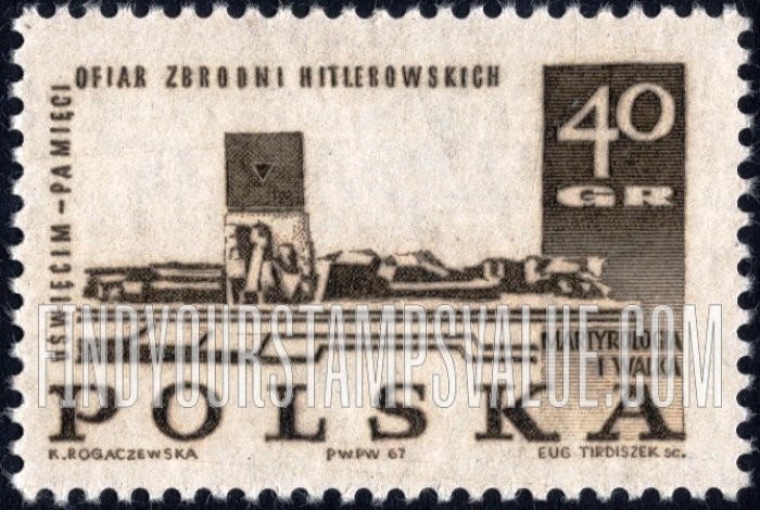 FindYourStampsValue: Memorial at Auschwitz (Oswiecim)