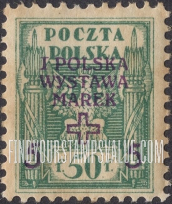 FindYourStampsValue: SEMI-POSTAL - Eagle: Regular Issue of 1919 Surcharged in Violet