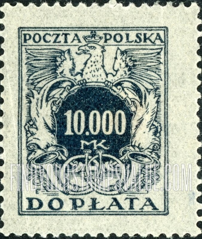 FindYourStampsValue: POSTAGE DUE - Numerals of Value: Type of 1921-22 Issue