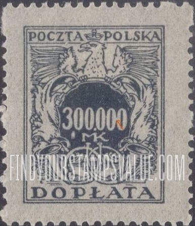 FindYourStampsValue: POSTAGE DUE - Numerals of Value: Type of 1921-22 Issue
