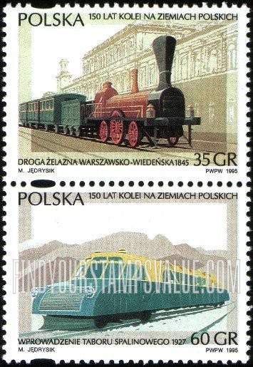 FindYourStampsValue: Polish Railways, 150th Anniversary