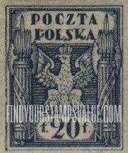 FindYourStampsValue: Eagle and Fasces, Symbolical of United Poland