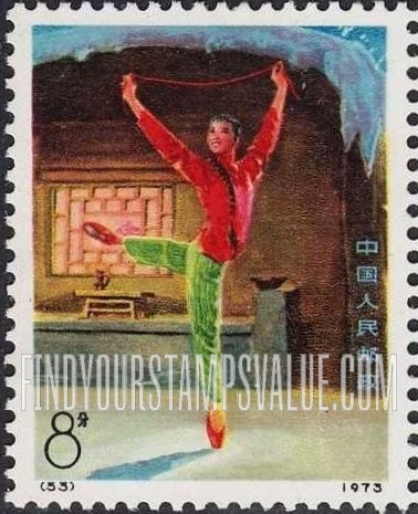 FindYourStampsValue: Scenes from the ballet “The White-haired Girl.” - 革命现代舞剧《白毛女》