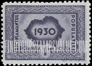 FindYourStampsValue: Map of Romania with Year